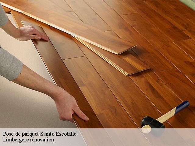 Pose de parquet  sainte-escobille-91410 Limbergere rénovation